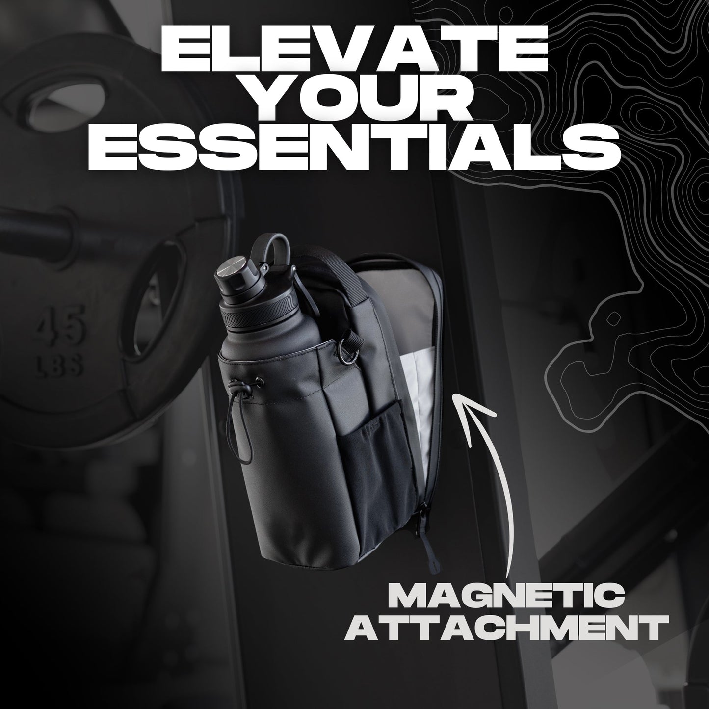 magnetic gym bag - pull