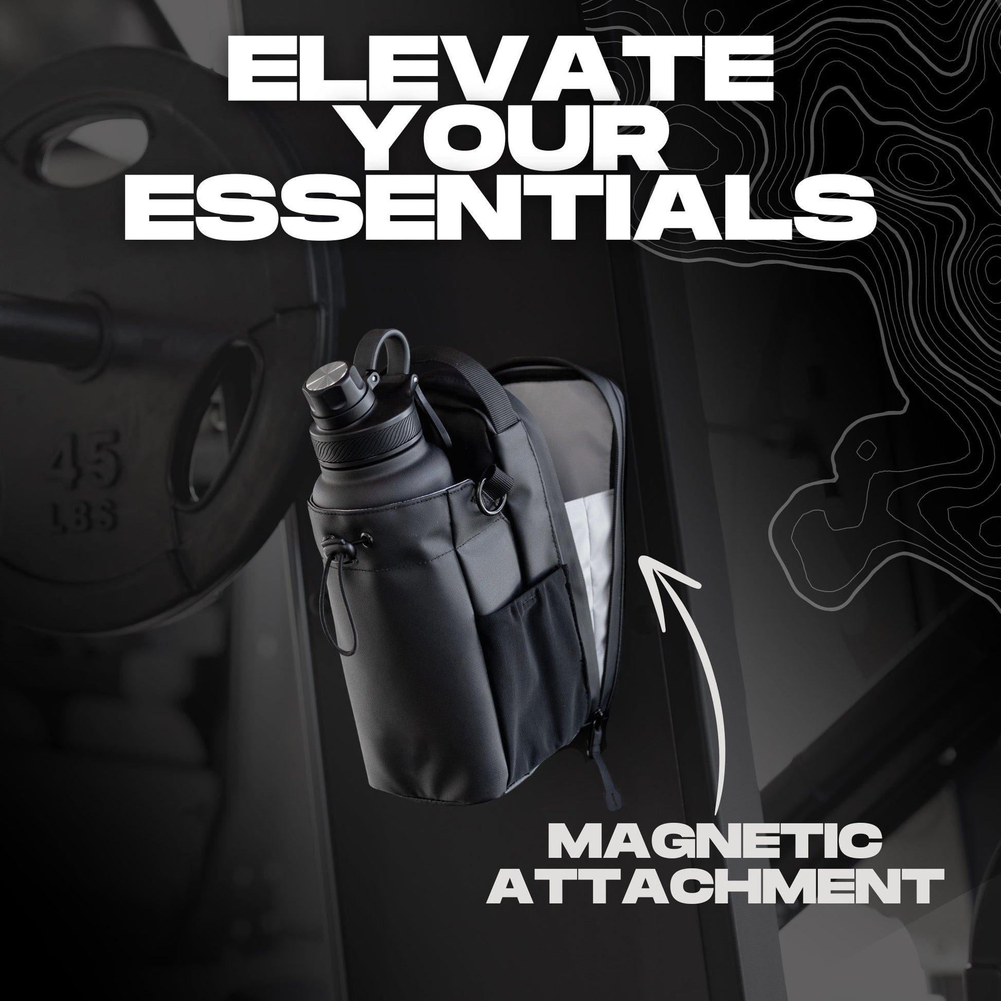 magnetic gym bag - pull
